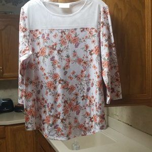 BOBBIE BRO0KS WOMENS YOP BLOUSE SIZE  L